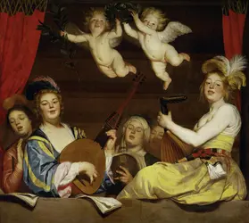 <it>Le Concert</it>, G. van Honthorst - crédits : Erich Lessing/ AKG-images