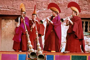 Trompe tibétaine - crédits : Bushnell/ Soifer/ Getty Images