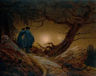 <it>Deux Hommes contemplant la lune</it>, C. D. Friedrich - crédits : VCG Wilson/ Fine art/ Corbis/ Getty Images