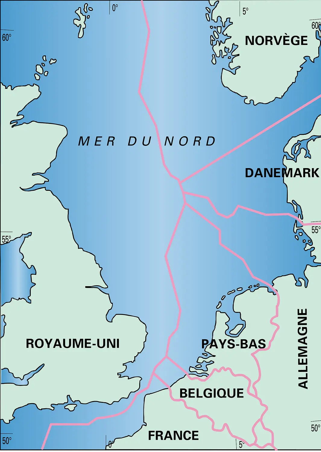 Partage de la mer du Nord entre puissances riveraines