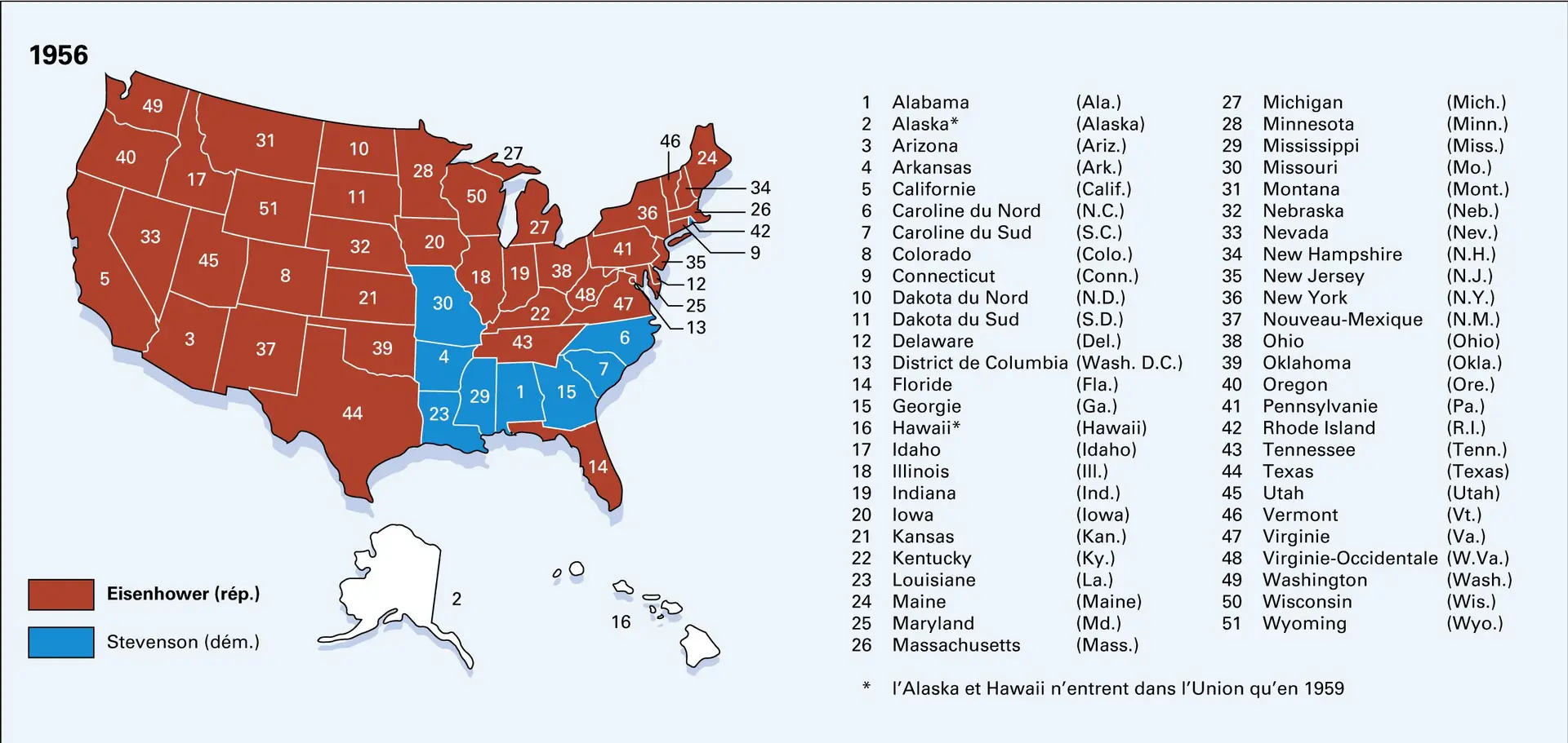 États-Unis : élections présidentielles depuis 1948 - vue 3