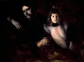 <it>Alphonse Daudet et sa fille Edmée</it>, E. Carrière - crédits : Peter Willi/  Bridgeman Images 