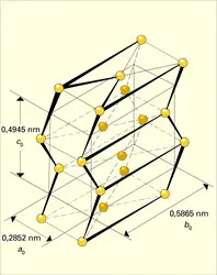 Structure cristalline - crédits : Encyclopædia Universalis France