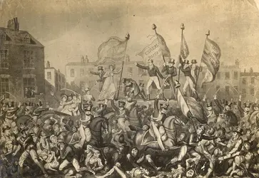 Massacre de Peterloo - crédits : Rischgitz/ Getty Images