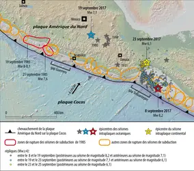 Séismes au Mexique - crédits : Encyclopædia Universalis France