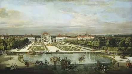 <em>Le Château de Nymphenburg vu du parc</em>, B. Bellotto
 - crédits : Courtesy National Gallery of Art, Washington