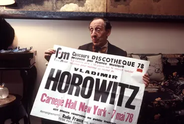 Vladimir Horowitz, E. Haas - crédits : Allan Tannenbaum/ Getty Images