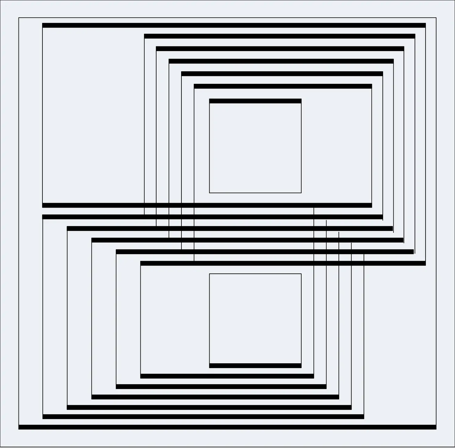 Figure réversible due à J. Albers