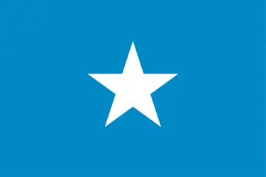 Somalie : drapeau - crédits : Encyclopædia Universalis France