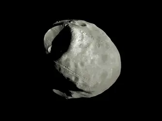 Phobos : la montagne volante - crédits : NASA