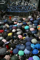 Manifestation à Hong Kong (Chine), 2014 - crédits : A. Tam/ AFP