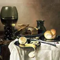 <it>Nature morte à la tourte, au citron et au pain</it>, P. Claesz - crédits :  Bridgeman Images 