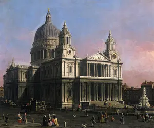 <it>Vue de Saint Paul à Londres</it>, Canaletto - crédits :  Bridgeman Images 