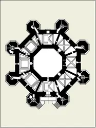 Castel del Monte (Pouilles) : plan - crédits : Encyclopædia Universalis France