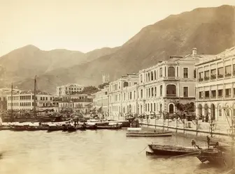 Hong Kong, XIX<sup>e</sup> siècle - crédits : John Thomson/ Hulton Archive/ Getty Images