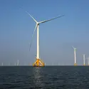 Centrale éolienne offshore chinoise de Jiangsu - crédits : Zhou Guk/ Barcroft Media/ Getty Images