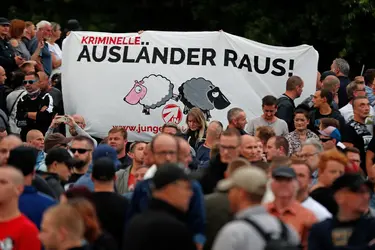 Manifestation de l’extrême droite à Chemnitz, 2018 - crédits : Odd Andersen/ AFP
