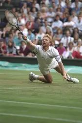 Boris Becker - crédits : Mike Hewitt/ Allsport/ Getty Images