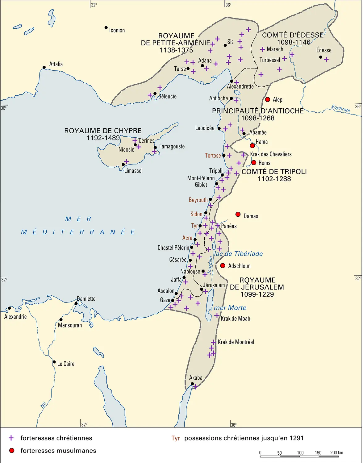 États latins d'Orient, XI<sup>e</sup>-XIII<sup>e</sup> siècle