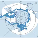 Arctique : glaces et courants de surface - crédits : Encyclopædia Universalis France