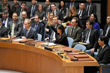 Veto américain à l’ONU, 2017 - crédits : The Asahi Shimbun/ Getty Images