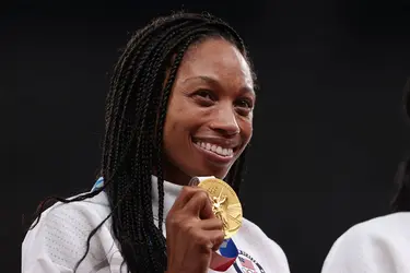 Allyson Felix - crédits : Christian Petersen/ Getty Images Asiapac/ AFP