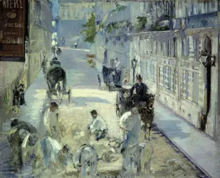 <it>La Rue Mosnier aux paveurs</it>, É. Manet - crédits : AKG-images