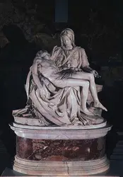 <it>Pietà</it>, marbre, Michel-Ange - crédits :  Bridgeman Images 