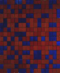<it>Composition avec grille 8</it>, P. Mondrian - crédits : Mondrian/ Holzman Trust/  Bridgeman Images 