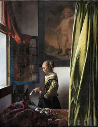 <em>La Liseuse</em>, J. Vermeer - crédits : Gemaldegalerie, Dresden/ Content_DFY/ Aurimages