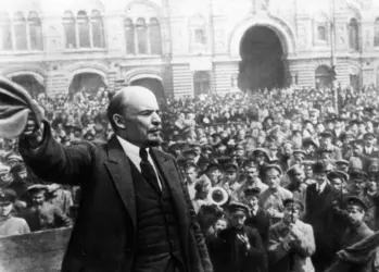 Lénine à Moscou, 1919 - crédits : Keystone/ Getty Images