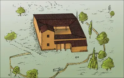 Ferme de Vari, en Attique - crédits : Encyclopædia Universalis France