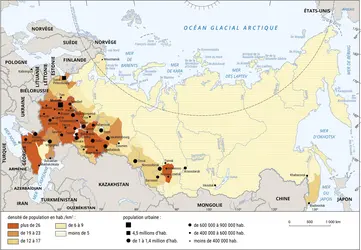 Russie : population - crédits : Encyclopædia Universalis France