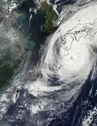 Le typhon Phanfone, 2014 - crédits : Goddard Space Flight Center/ NASA