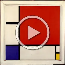 <it>Composition avec rouge, jaune et bleu</it>, P. Mondrian - crédits : Mondrian/ Holzman Trust/ Bridgeman Images