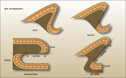 Plis anisopaques - crédits : Encyclopædia Universalis France