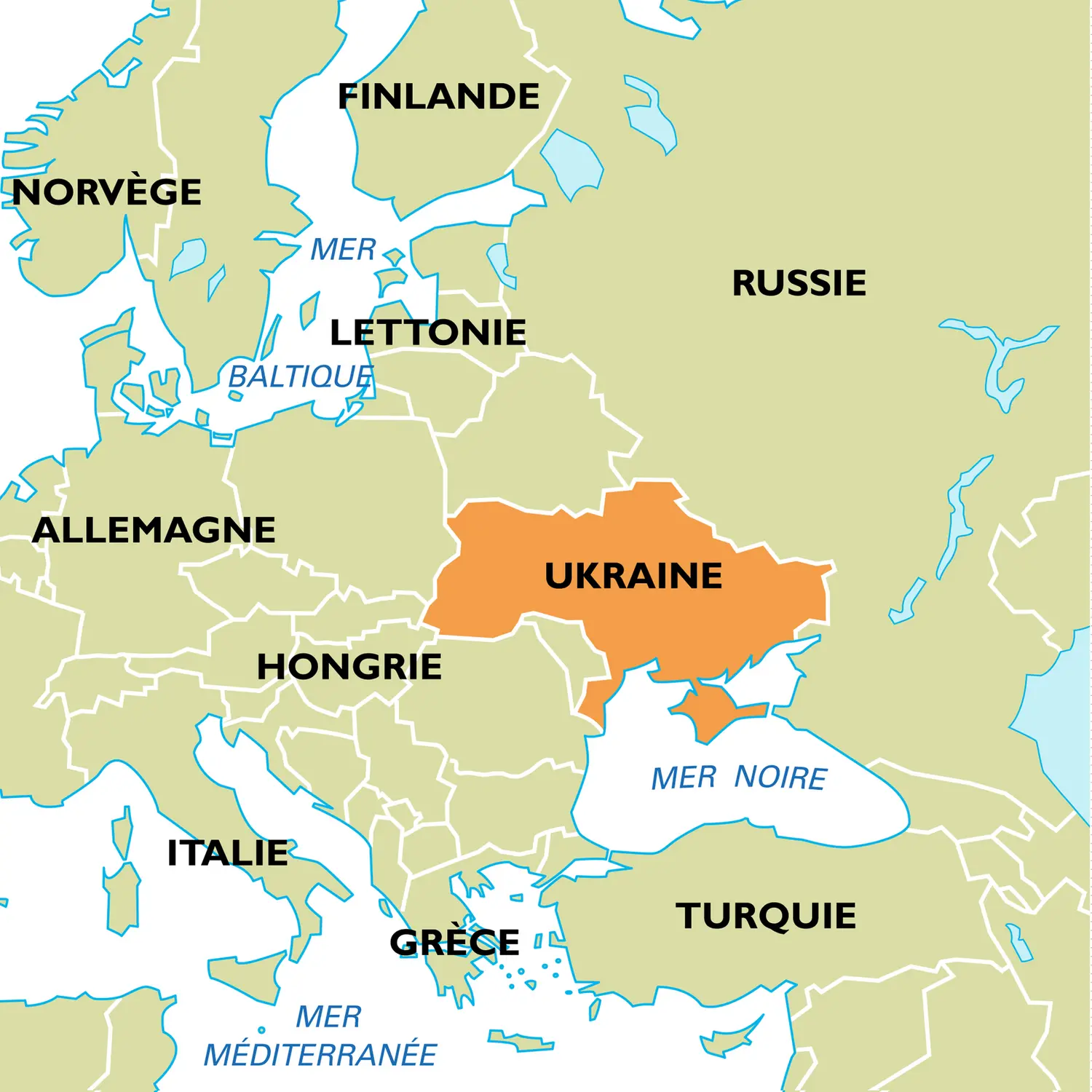 Ukraine : carte de situation