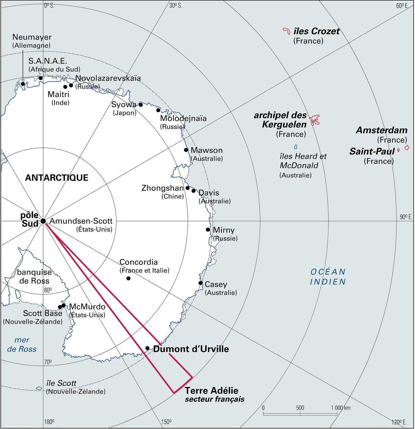 Les Terres australes et antarctiques françaises