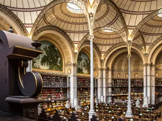 Salle Labrouste, bibliothèque de l’Institut national d’histoire de l’art - crédits : © INHA, photo Laszlo Horvath