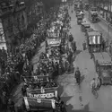 Manifestation de soutien aux mineurs en grève - crédits : Central Press/ Hulton Archive/ Getty Images