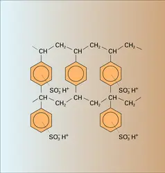 Résines du type sulfonate - crédits : Encyclopædia Universalis France