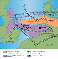 Champs de gaz de la mer du Nord - crédits : Encyclopædia Universalis France