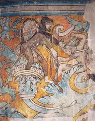 Art colonial mexicain : fresques d'Ixmiquilpan (détail) - crédits : Gilles Mermet/ AKG-images