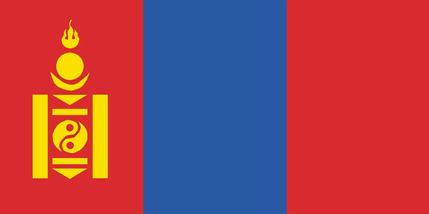 Mongolie : drapeau