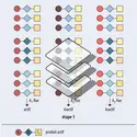 Chimie combinatoire : déconvolution itérative - crédits : Encyclopædia Universalis France