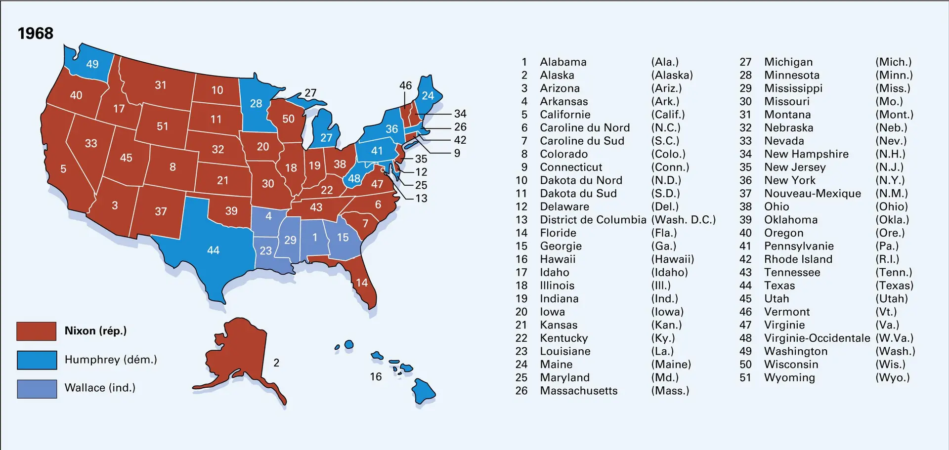 États-Unis : élections présidentielles depuis 1948 - vue 6