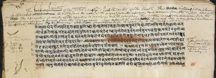 Manuscrit de Brahmagupta - crédits : British Library/ Bridgeman Images