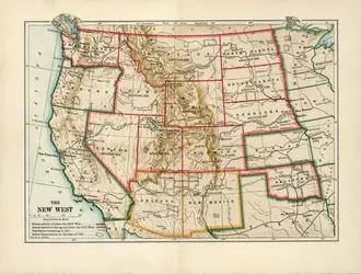 Carte des États-Unis après la guerre de Sécession - crédits : MPI/ Archive Photos/ Getty Images