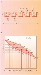 Cascade de distillations continues - crédits : Encyclopædia Universalis France