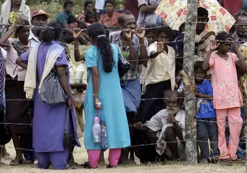 Camp de réfugiés au Sri Lanka, 2009 - crédits : David Gray/ Pool/ AFP